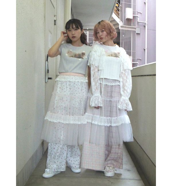 merry jenny「ラビットribbon Tシャツ」|Tシャツ・カットソー|