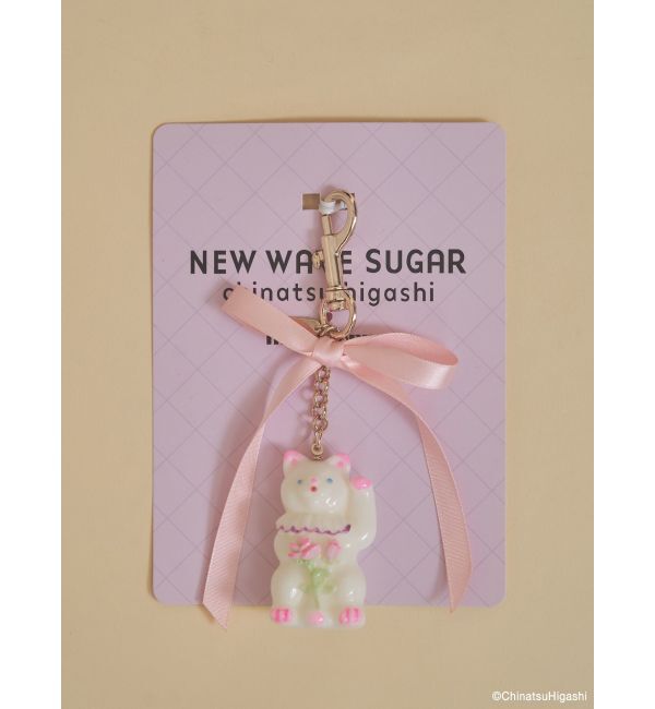 merry jenny「New Wave Sugar cat ribbon charm」|チャーム・キーホルダー|