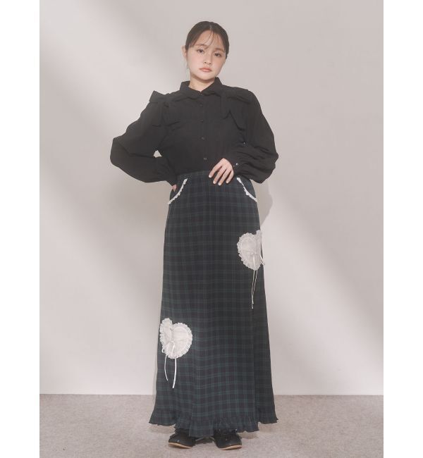 merry jenny「double ribbon blouse」|シャツ・ブラウス|