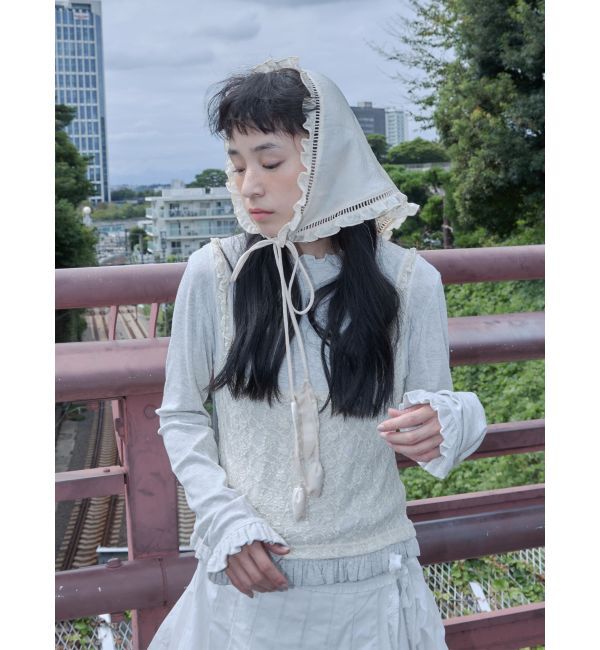 merry jenny「lace layered long tee」|Tシャツ・カットソー|