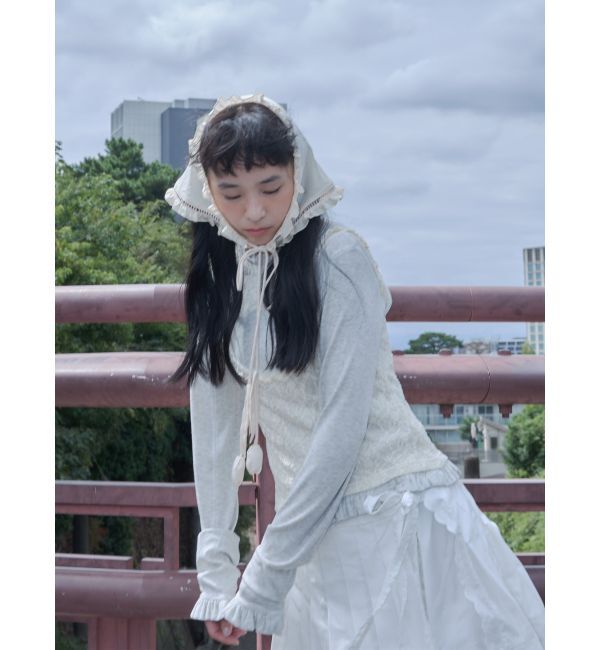 merry jenny「lace layered long tee」|Tシャツ・カットソー|