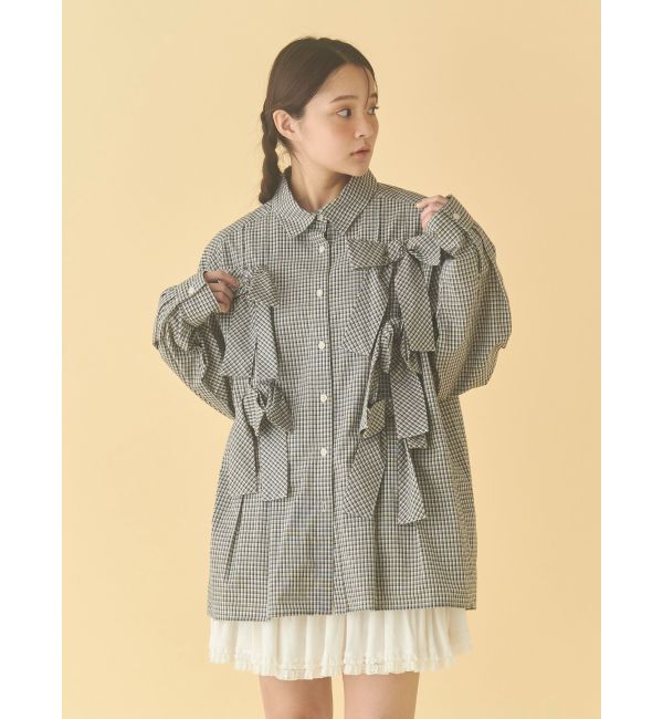 merry jenny「bon bon ribbon shirt」|シャツ・ブラウス|