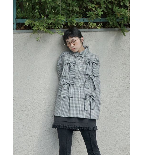 merry jenny「bon bon ribbon shirt」|シャツ・ブラウス|