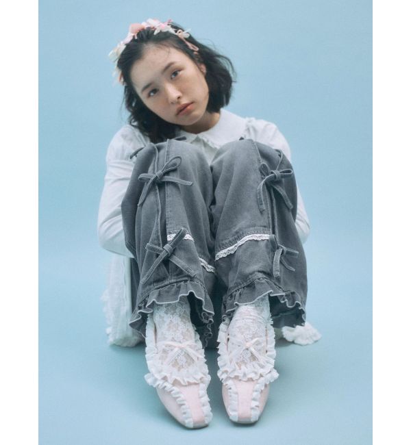 merry jenny「frilly polo tops」|ポロシャツ|