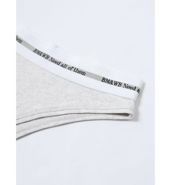 GYDA「BM＆WB JQリブUNDERWEAR」|インナー|