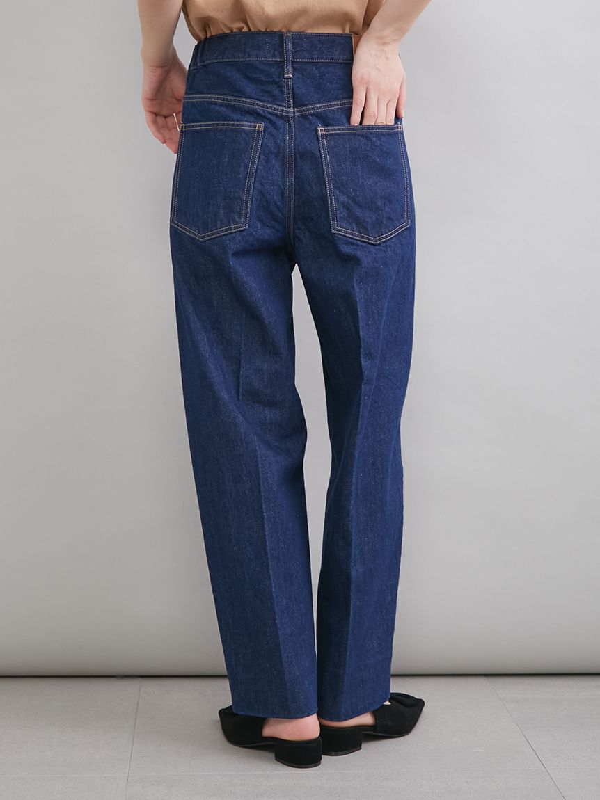 Mila Owen「センタープレスマムデニムパンツ」|デニム|