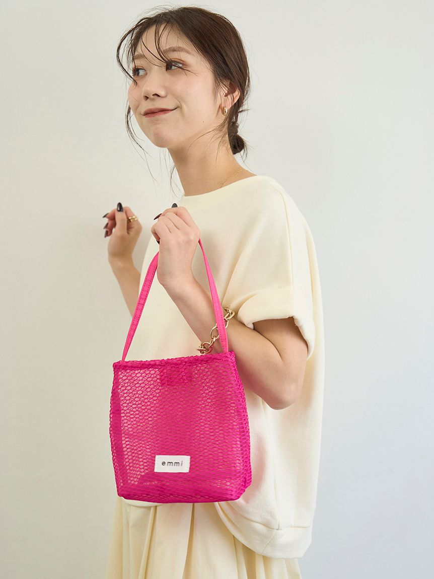 emmi atelier「メッシュミニトートバッグ」|トートバッグ|