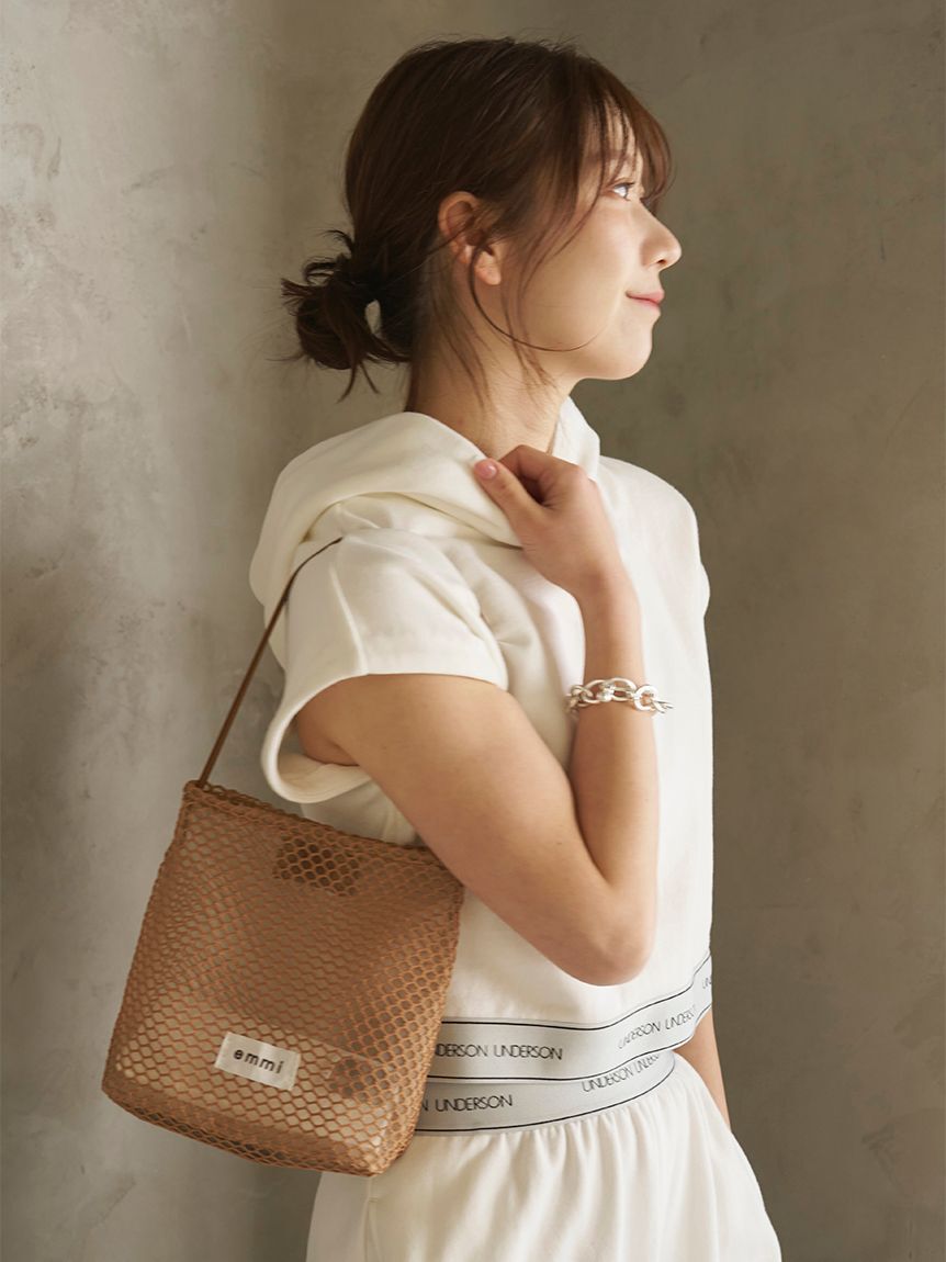 emmi atelier「メッシュミニトートバッグ」|トートバッグ|