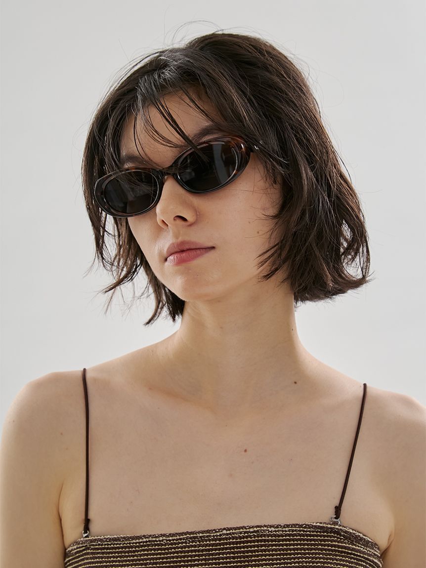 emmi atelier「オーバルスリムサングラス」|サングラス|