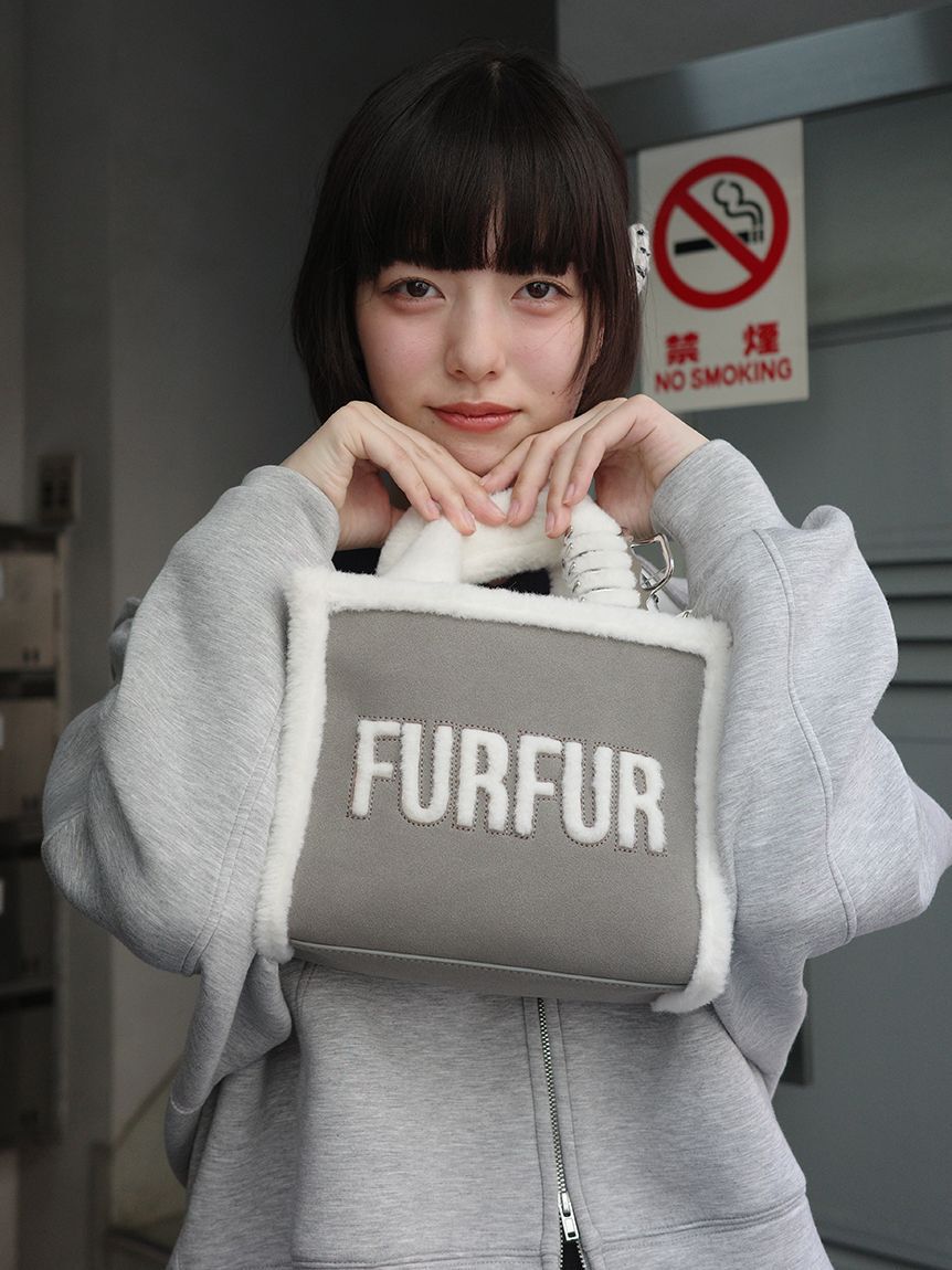 FURFUR「【WEB・一部店舗限定カラー】ムートンロゴトートバッグ」|トートバッグ|