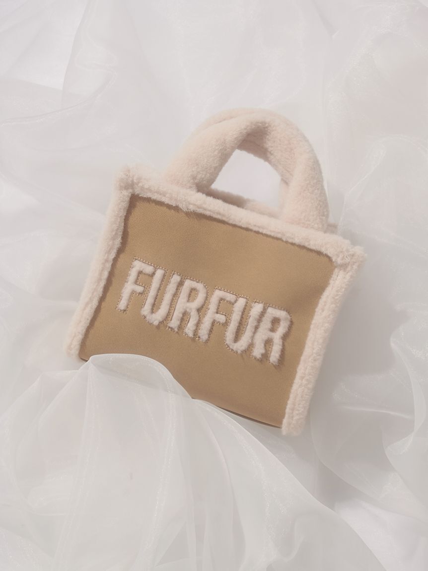 FURFUR「【WEB・一部店舗限定カラー】ムートンロゴトートバッグ」|トートバッグ|