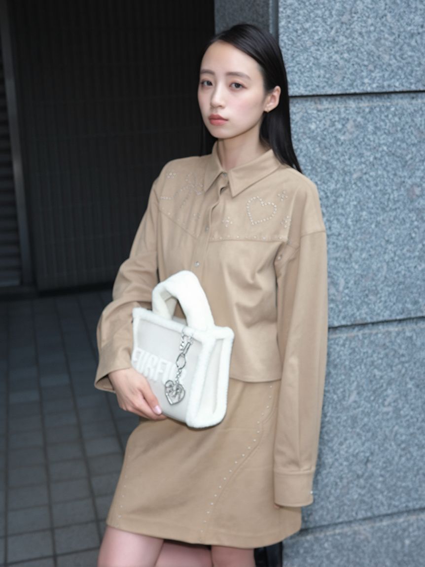 FURFUR「【WEB・一部店舗限定カラー】ムートンロゴトートバッグ」|トートバッグ|