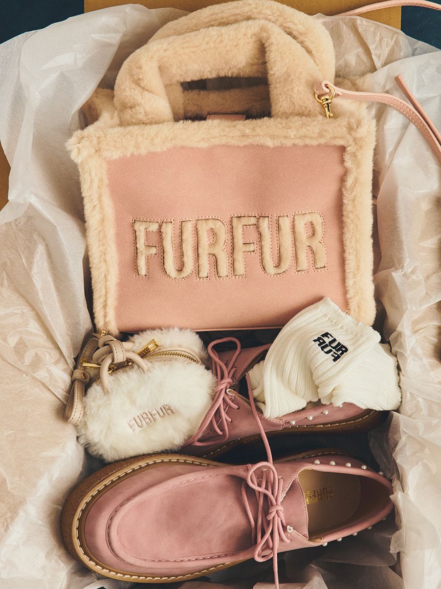 FURFUR「【WEB・一部店舗限定カラー】ムートンロゴトートバッグ」|トートバッグ|