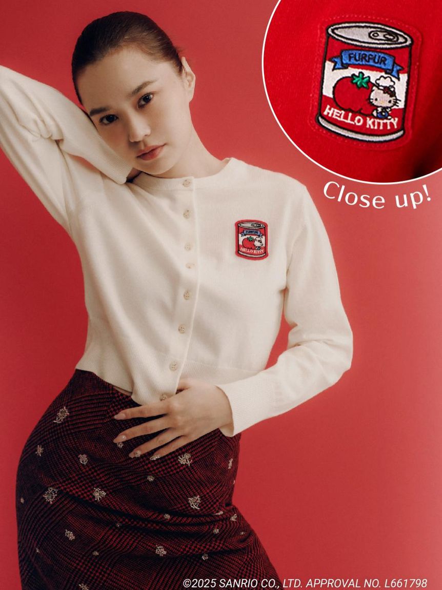 FURFUR「HELLO KITTYワッペンカーディガン」|カーディガン|