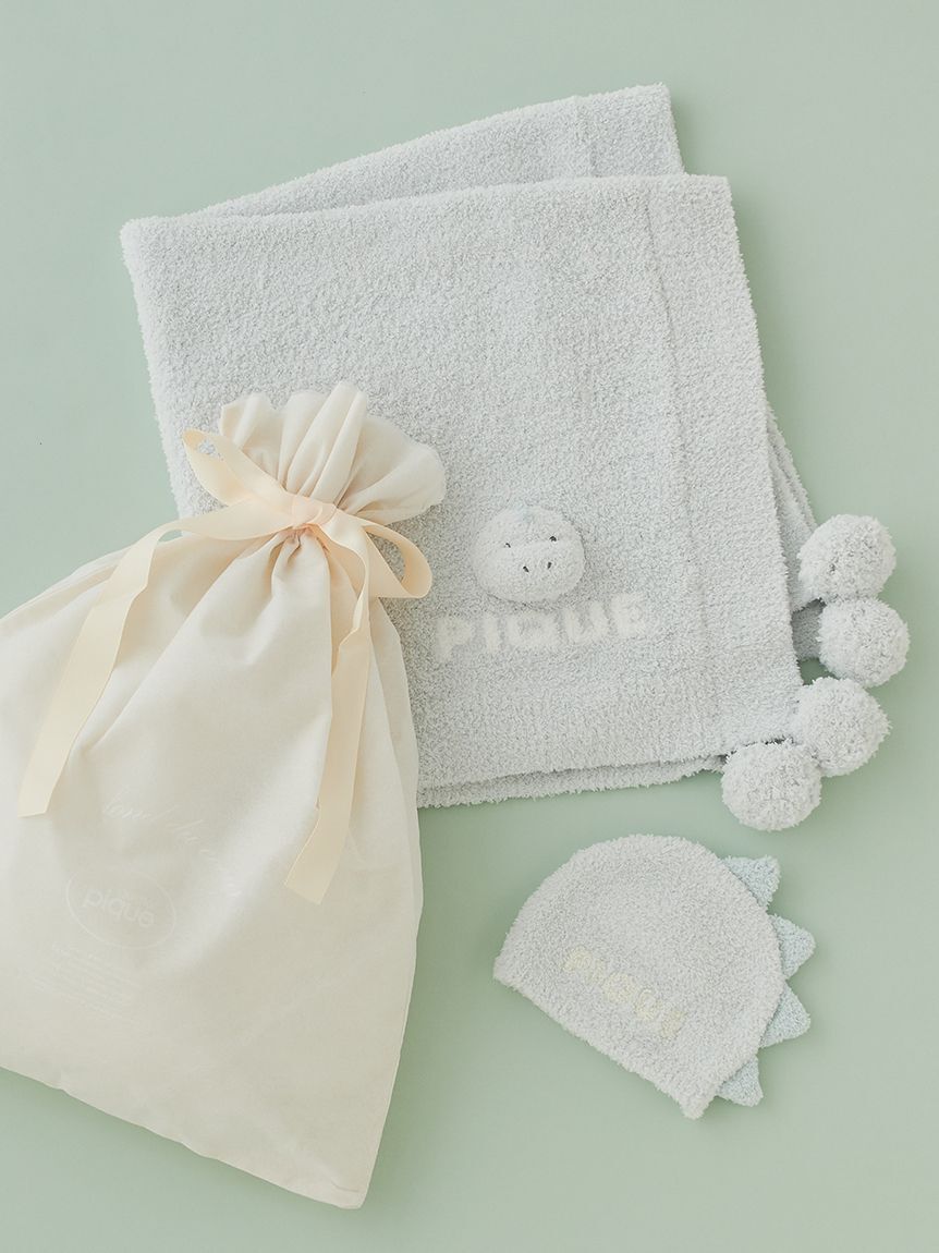 GELATO PIQUE KIDS & BABY「【ラッピング済み】【BABY】パウダーアニマルブランケット＆キャップSET」|その他ベビー用品|GRN