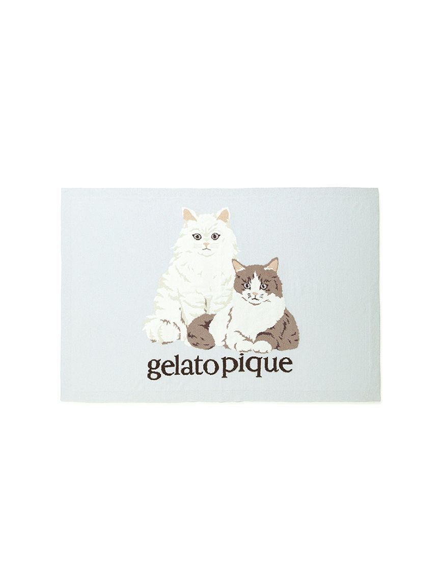 gelato pique「キャットジャガードブランケット」|ブランケット|BLU
