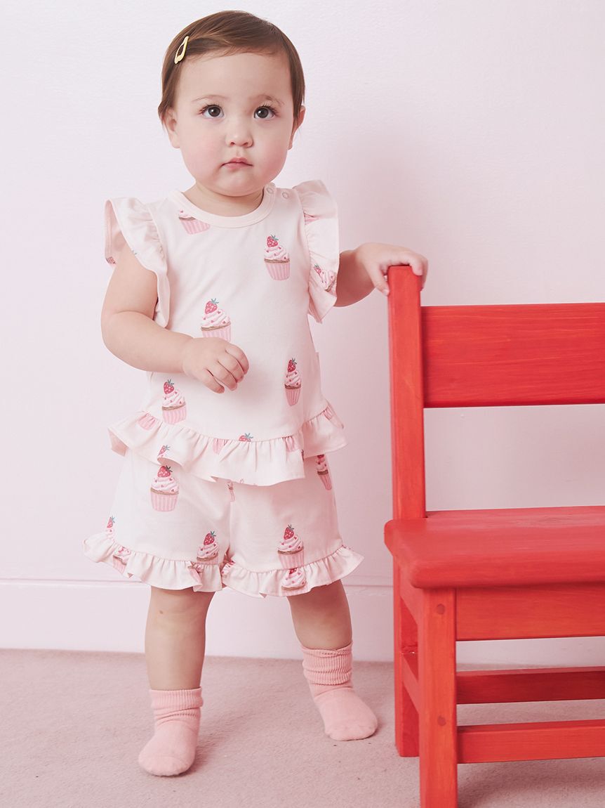 GELATO PIQUE KIDS & BABY「【BABY】カップケーキ柄Tシャツ」|その他ベビーウェア|