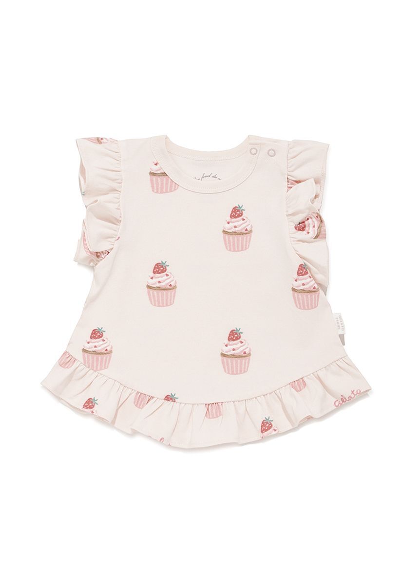 GELATO PIQUE KIDS & BABY「【BABY】カップケーキ柄Tシャツ」|その他ベビーウェア|