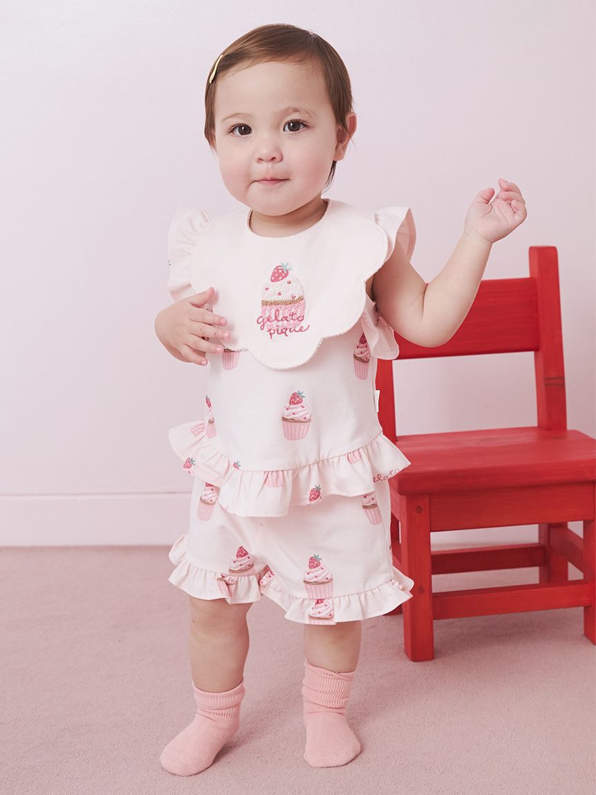 GELATO PIQUE KIDS & BABY「【BABY】カップケーキ柄Tシャツ」|その他ベビーウェア|