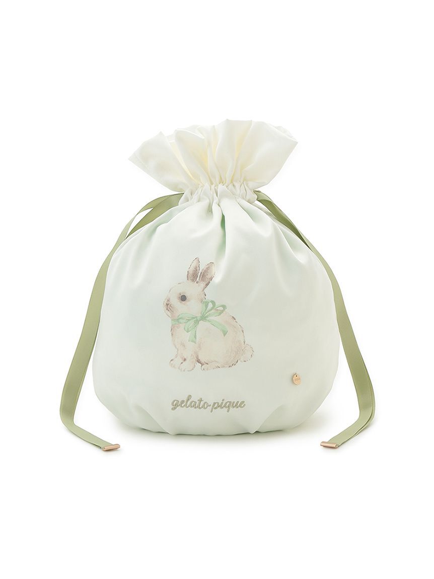 gelato pique「ラビット柄巾着」|ポーチ|