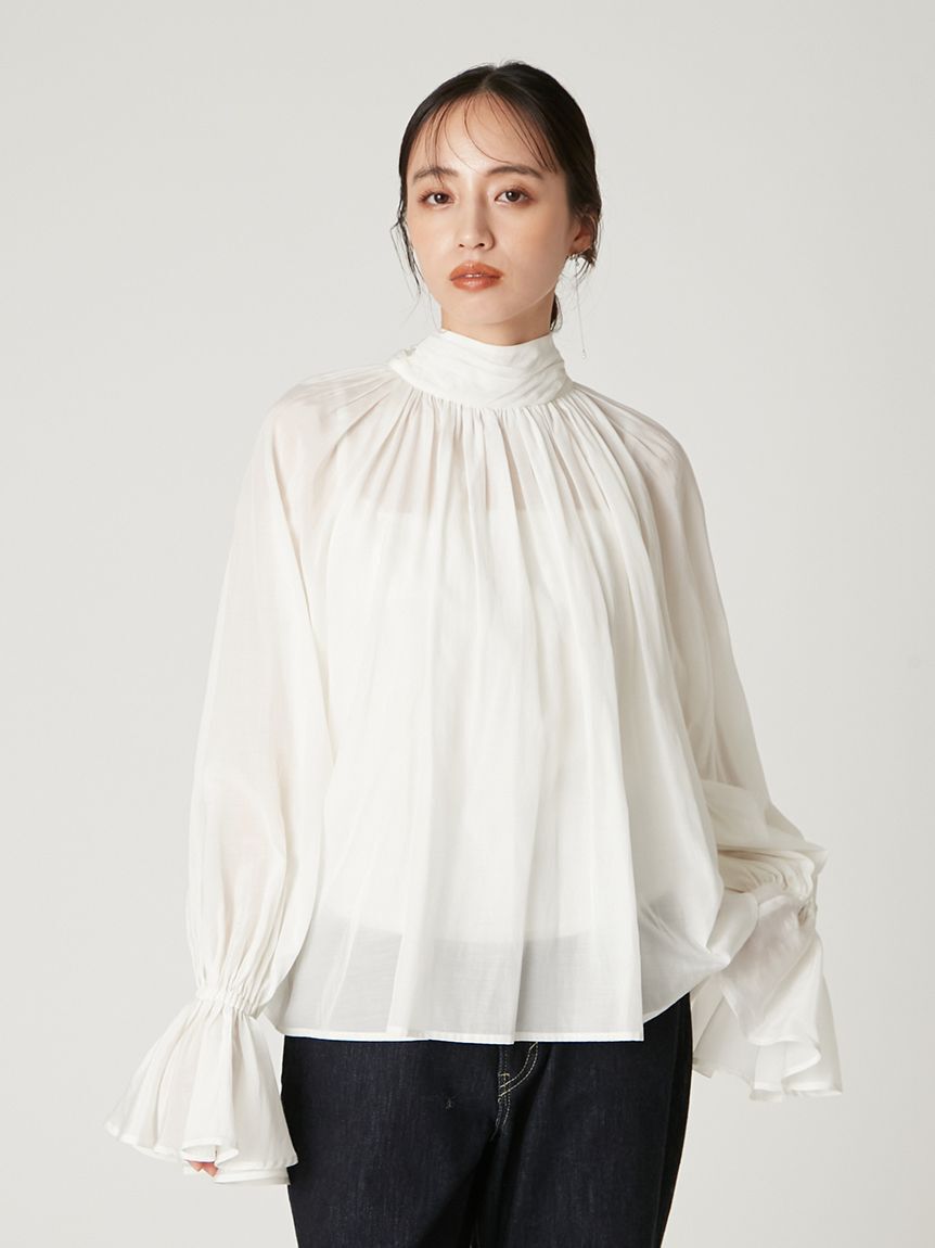 FRAY I.D「2wayシアーボウタイブラウス／ウォッシャブル」|シャツ・ブラウス|