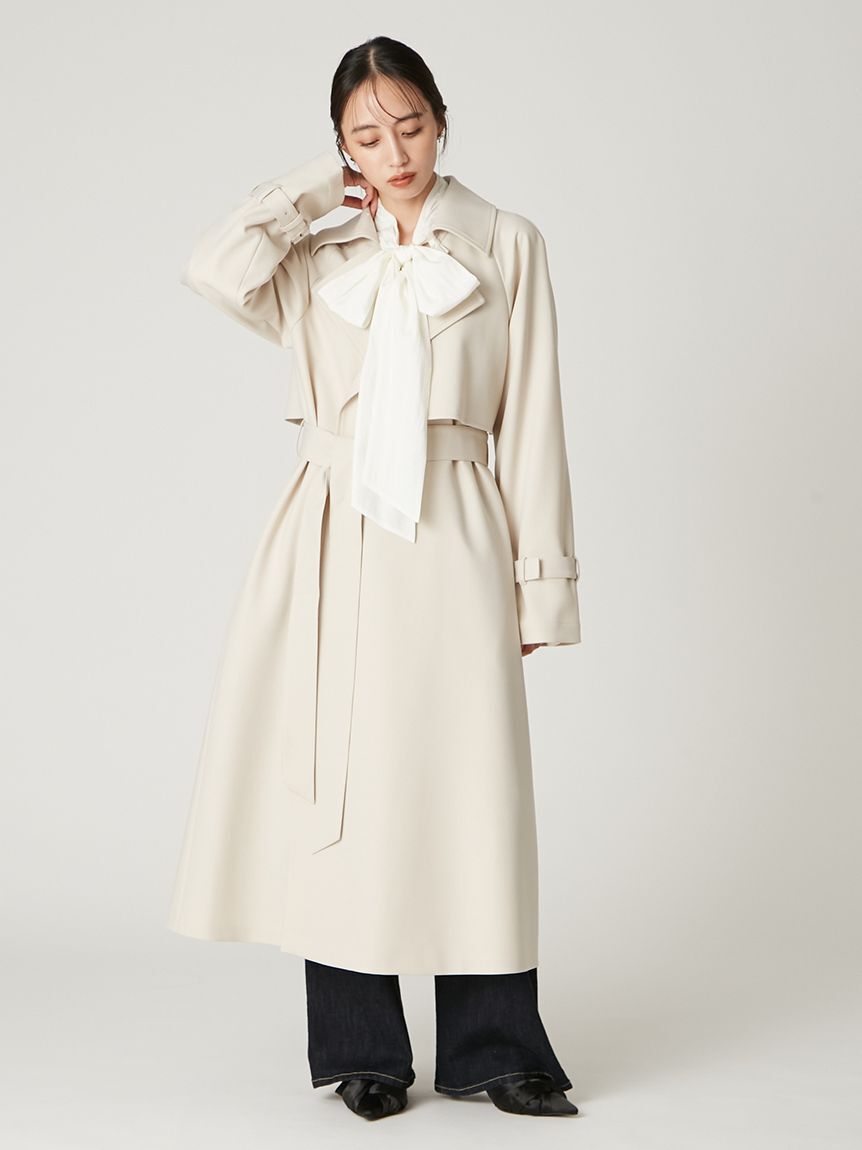 FRAY I.D「2wayシアーボウタイブラウス／ウォッシャブル」|シャツ・ブラウス|