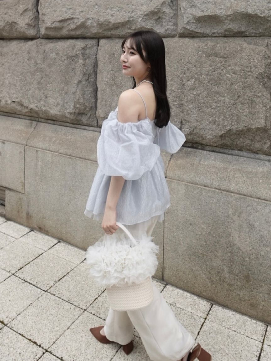 LILY BROWN「【限定カラー】2wayチュール切り替えバッグ」|ショルダー・メッセンジャー|