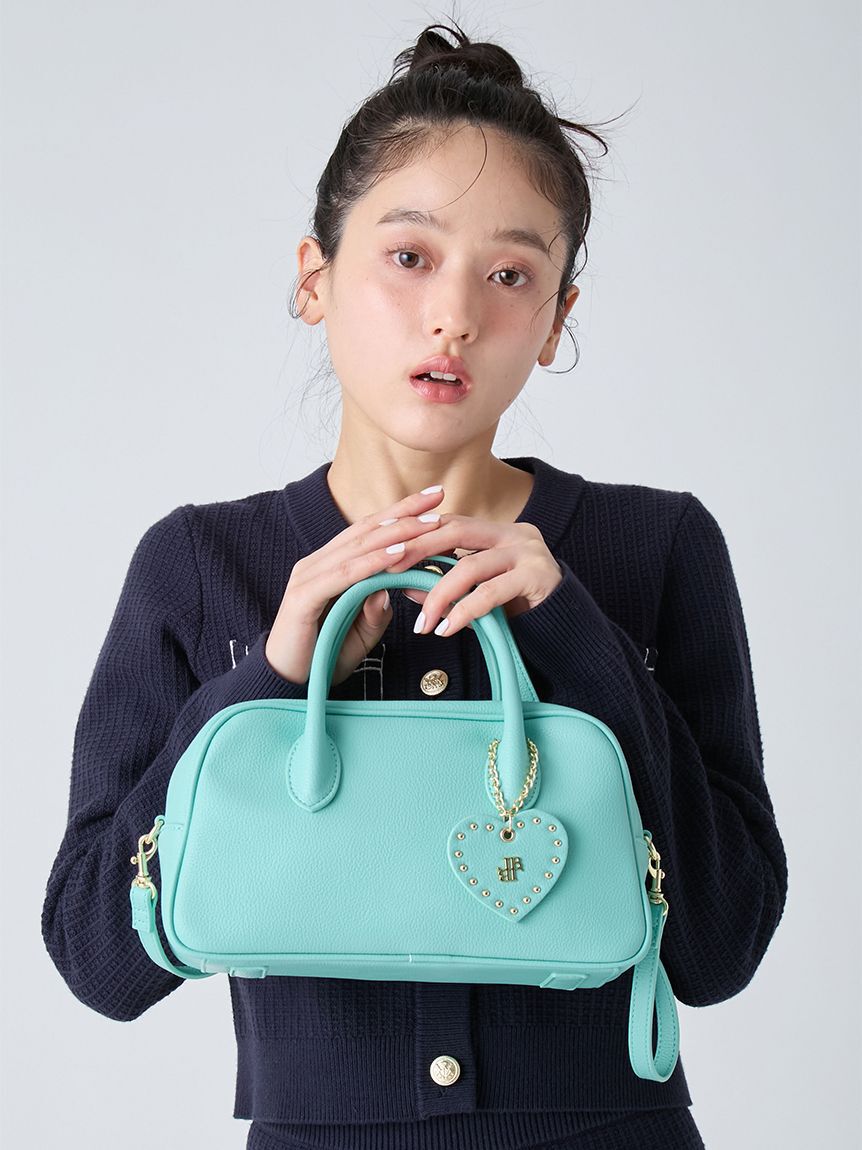 LILY BROWN「ハートチャーム付きボストンバッグ」|ボストンバッグ|