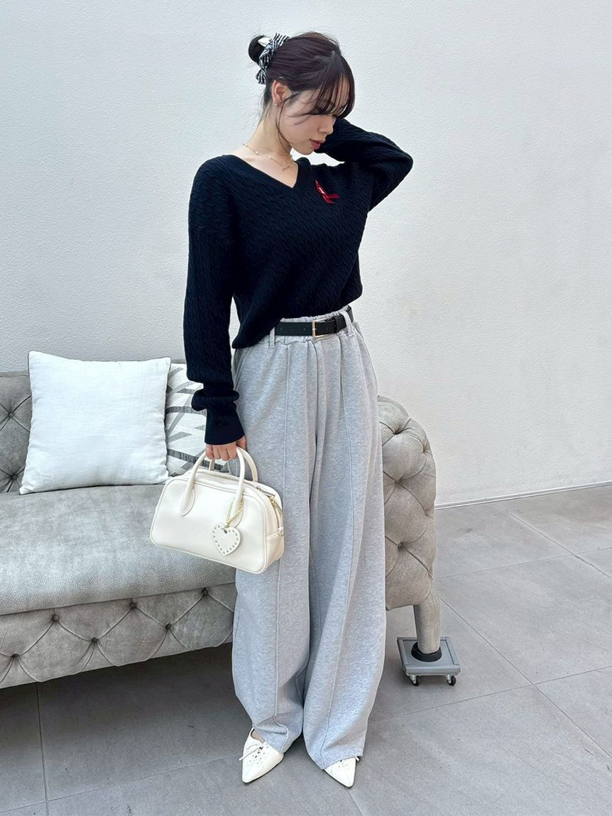 LILY BROWN「ハートチャーム付きボストンバッグ」|ボストンバッグ|