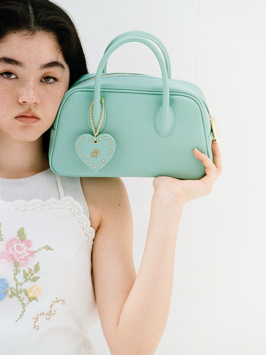 LILY BROWN「ハートチャーム付きボストンバッグ」|ボストンバッグ|