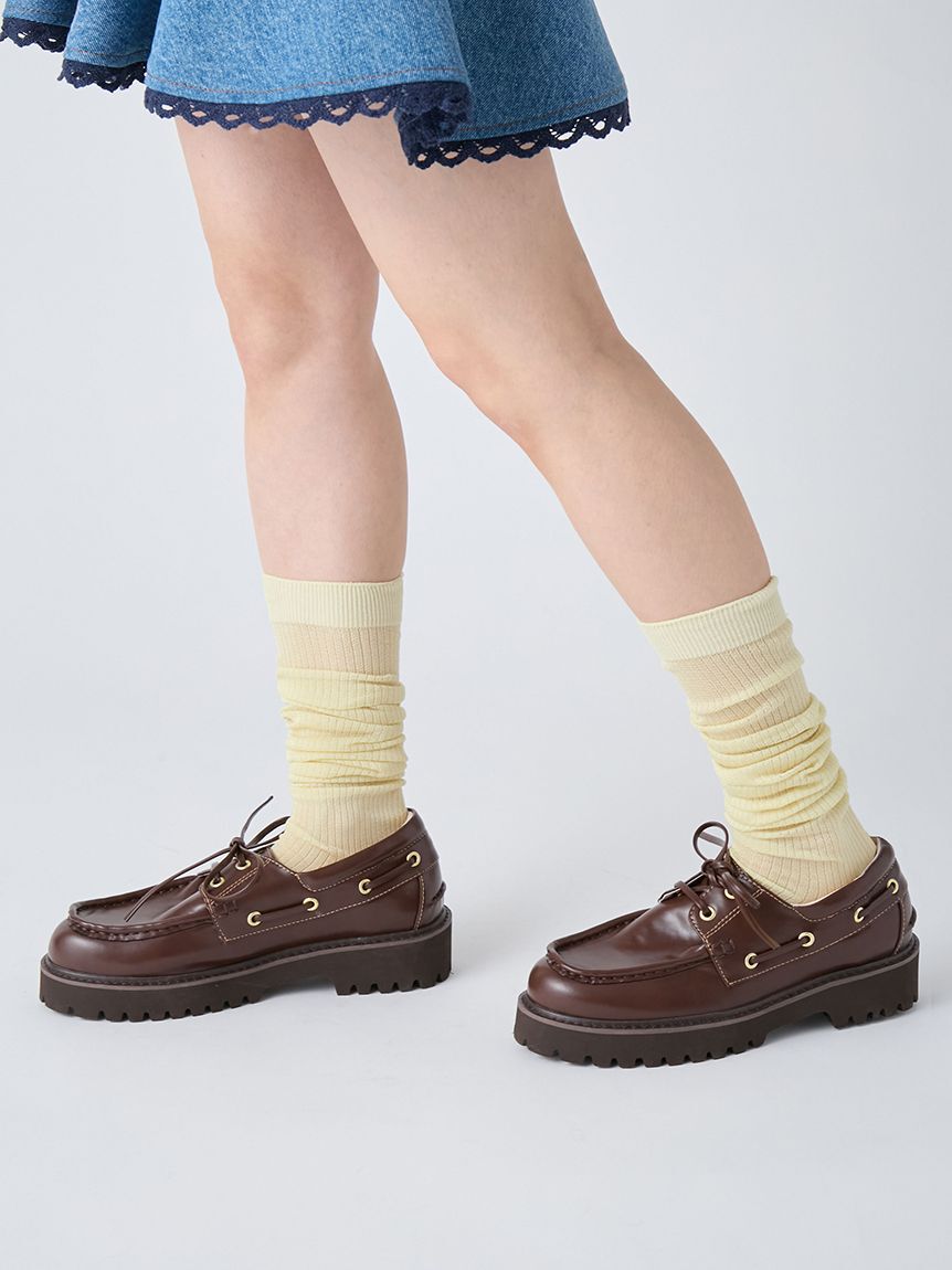 LILY BROWN「トラックソールデッキシューズ」|パンプス|