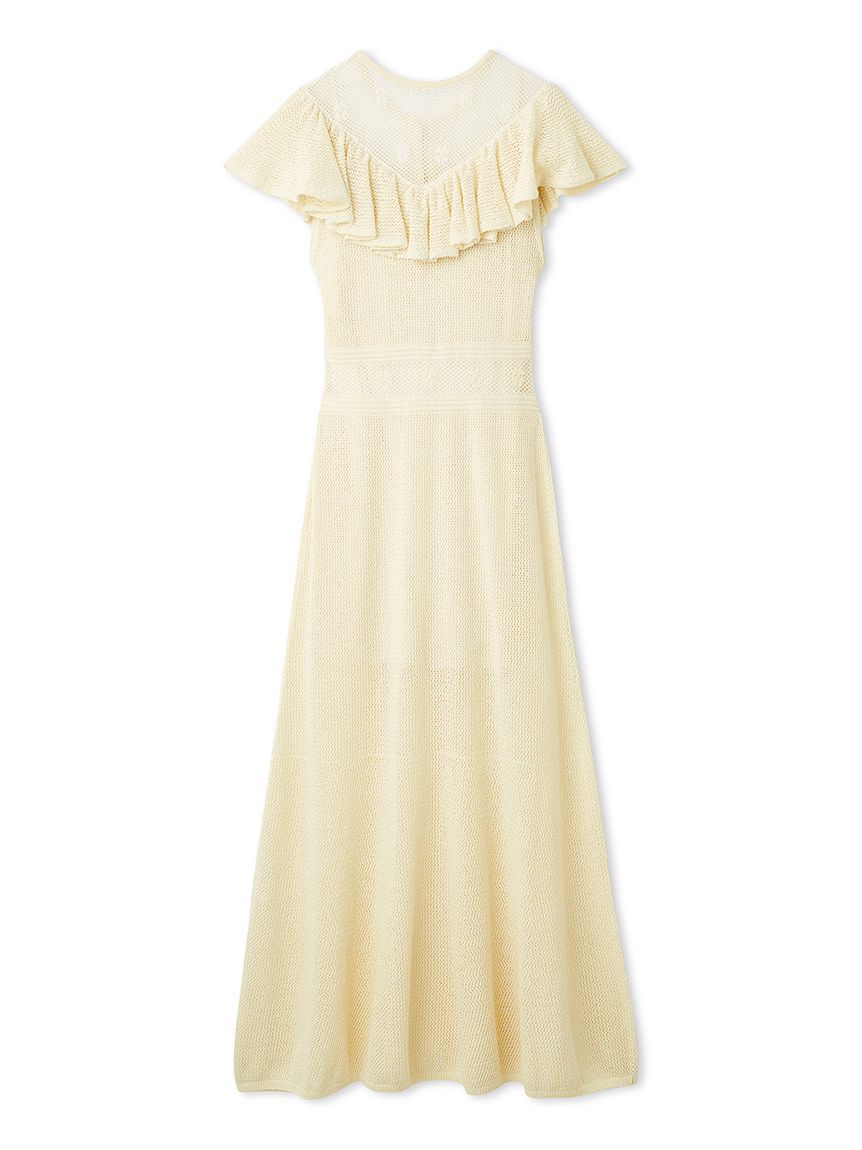 LILY BROWN「クロシェレーシーニットワンピース」|ワンピース|