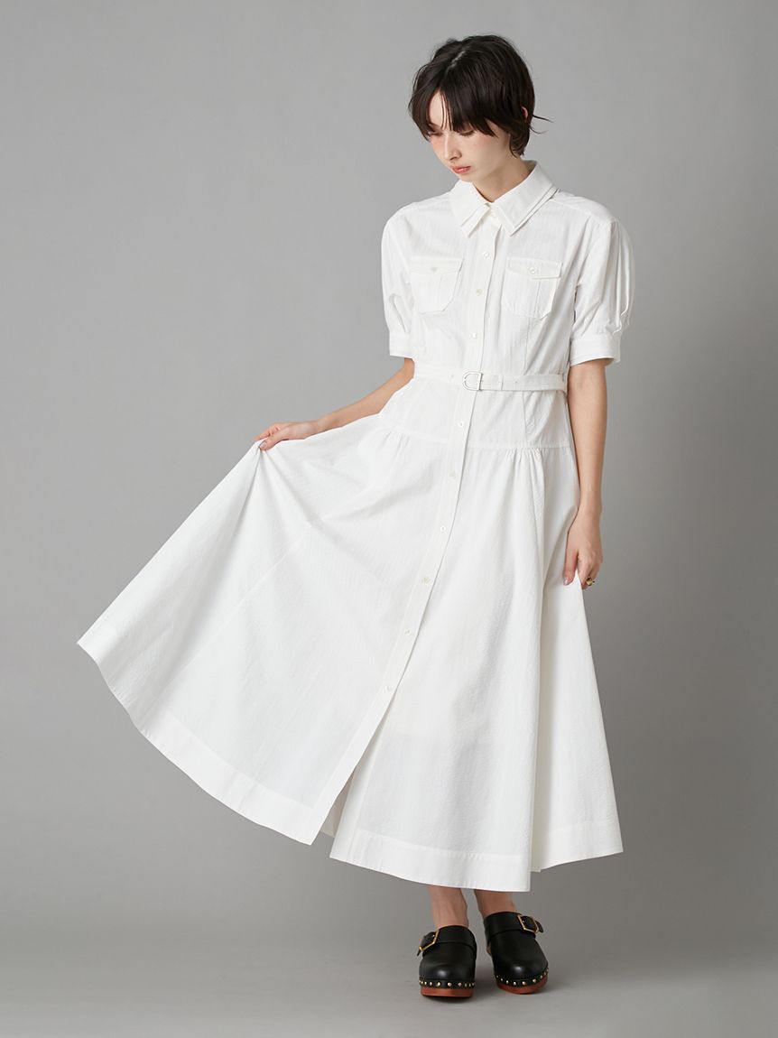 LILY BROWN「ポケットディテールシャツワンピ」|ワンピース|