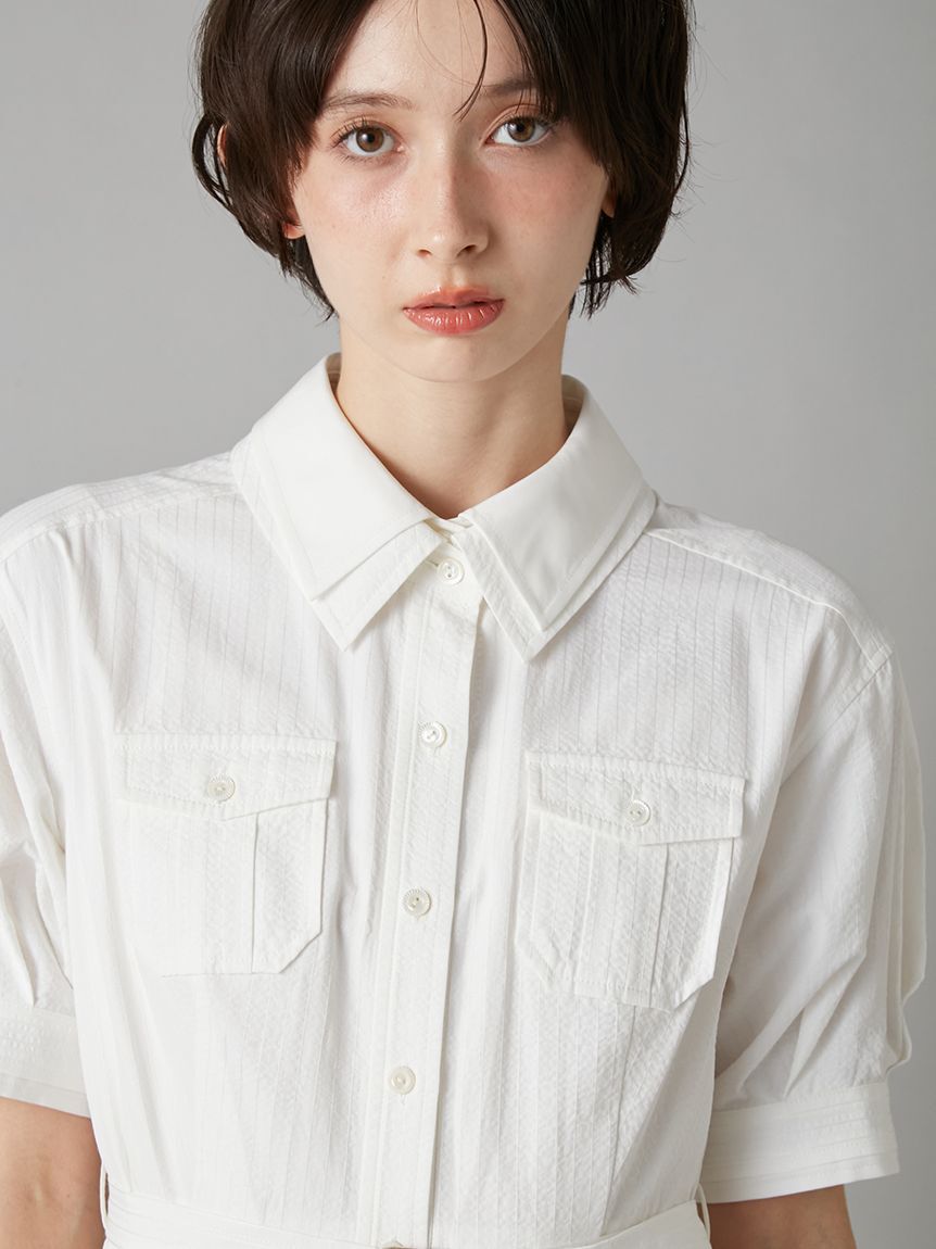 LILY BROWN「ポケットディテールシャツワンピ」|ワンピース|