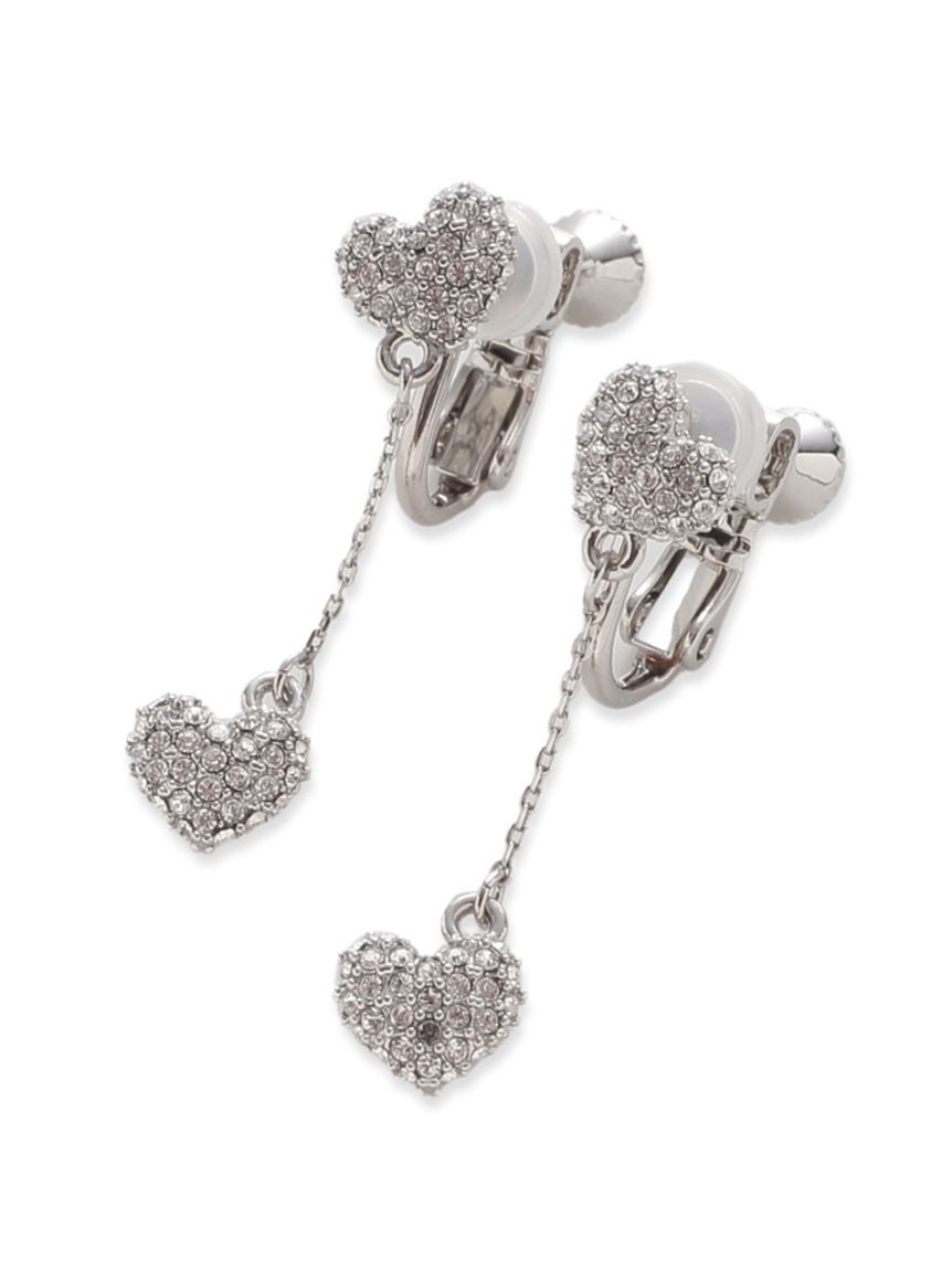 CELFORD「ハートパヴェビジューイヤリング」|イヤリング|SLV