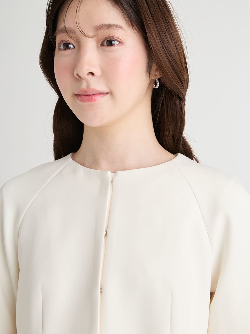CELFORD「【洗える】ベルスリーブペプラムジャケット」|テーラードジャケット|