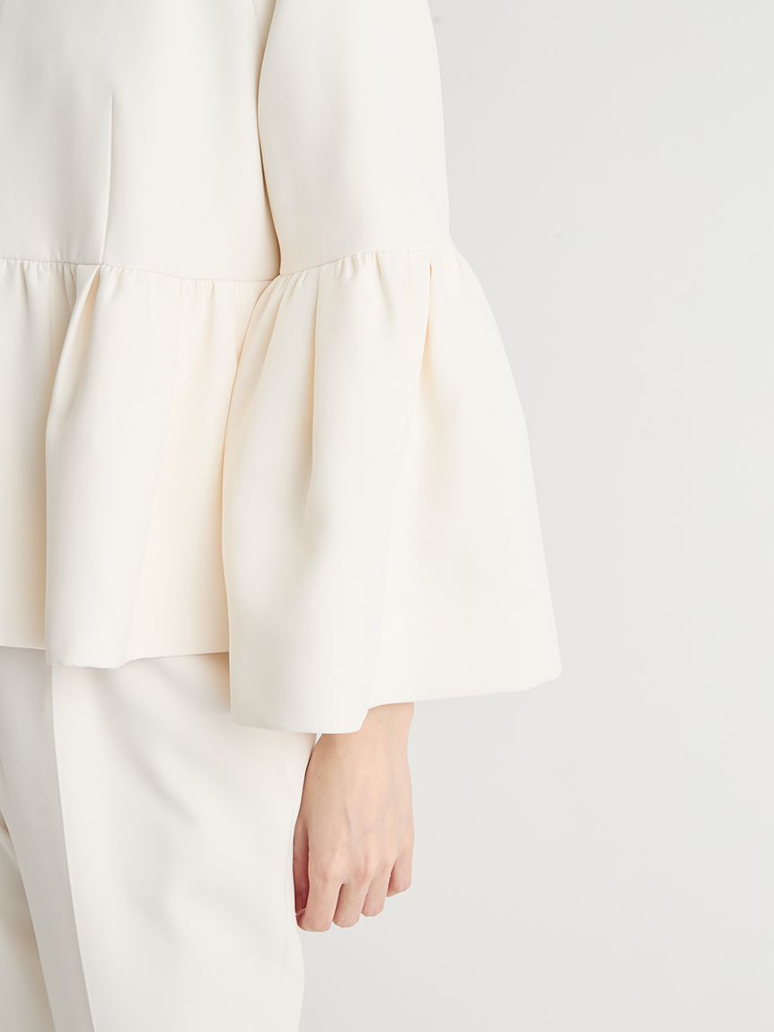 CELFORD「【洗える】ベルスリーブペプラムジャケット」|テーラードジャケット|