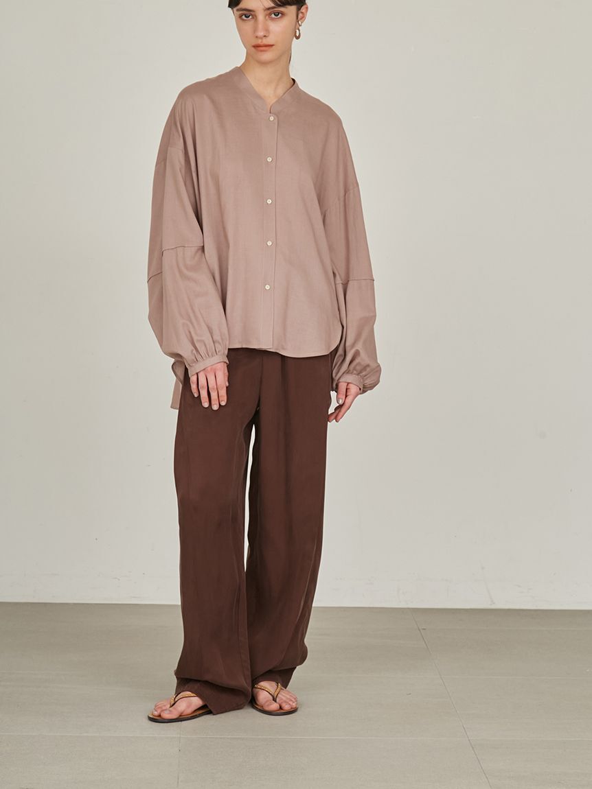 styling/「【セットアップ対応】ワイドタックドローストリングパンツ」|チノ|