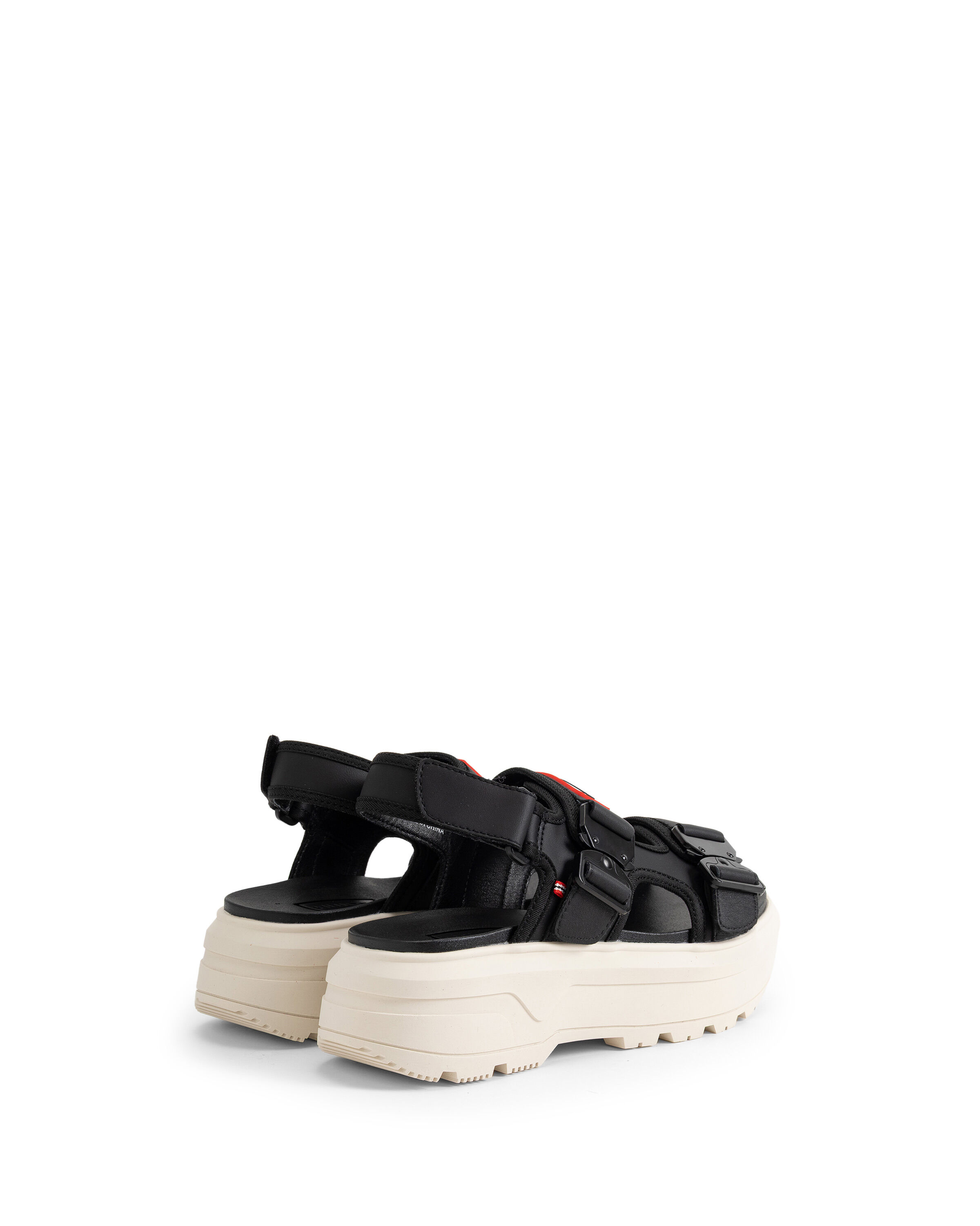 HUNTER「ユニセックス シティ リベル ネオ レザー バックル サンダル」|サンダル|