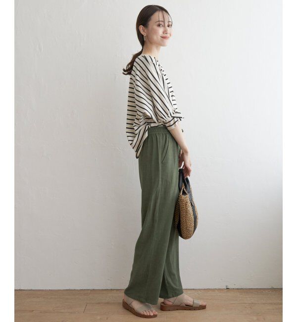 ikka「冷感ツイストドルマンプルオーバー」|プルオーバー|