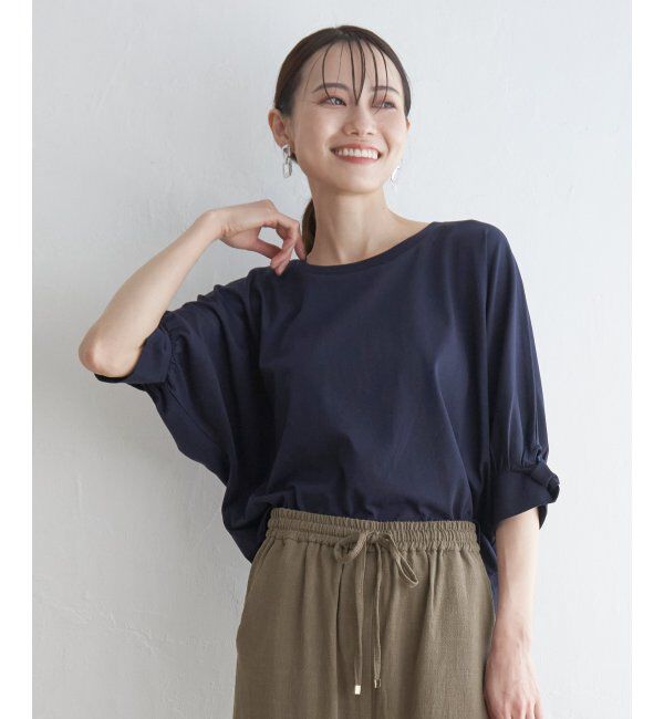 ikka「冷感ツイストドルマンプルオーバー」|プルオーバー|