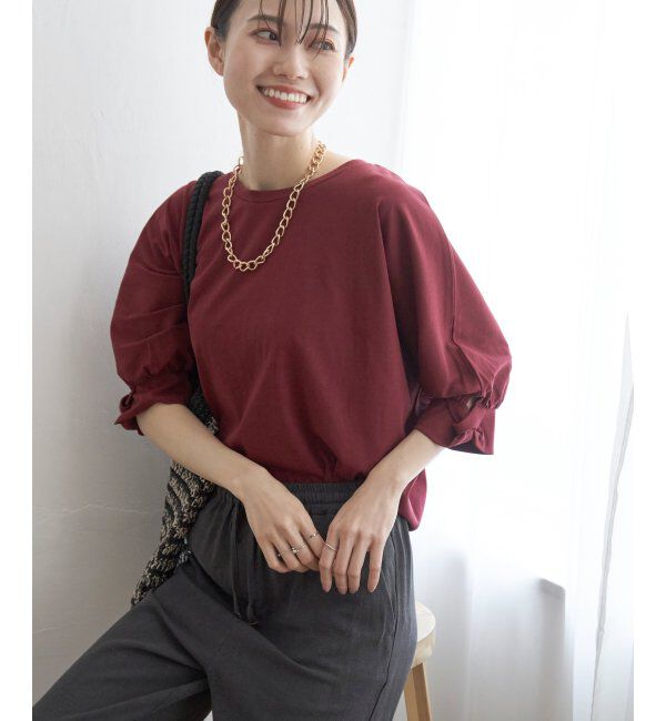 ikka「冷感ツイストドルマンプルオーバー」|プルオーバー|