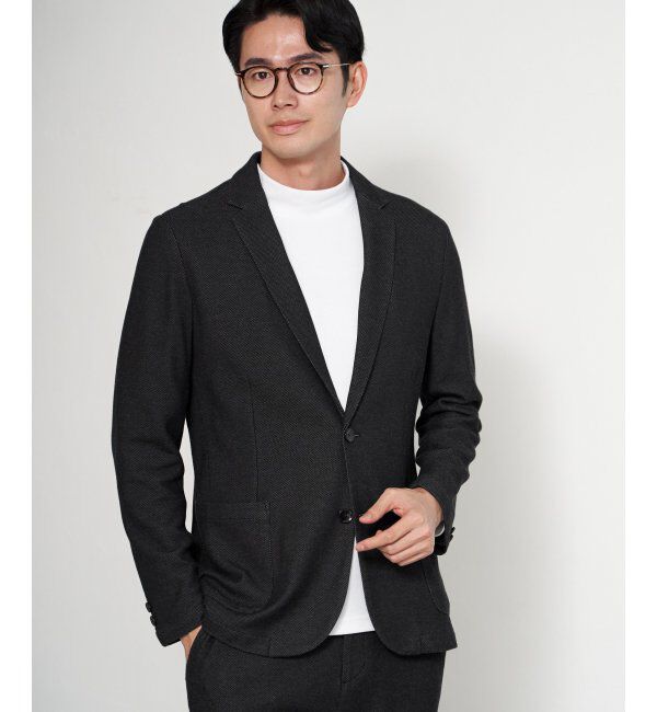 IKKA LOUNGE「GOKU楽ワークハニカムデニムジャケット」|テーラードジャケット|