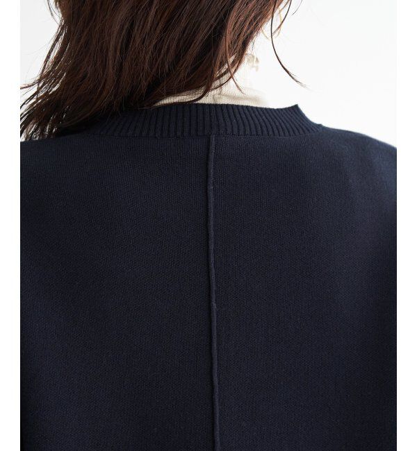 ikka「コットンMIXスウェットライクニット」|プルオーバー|