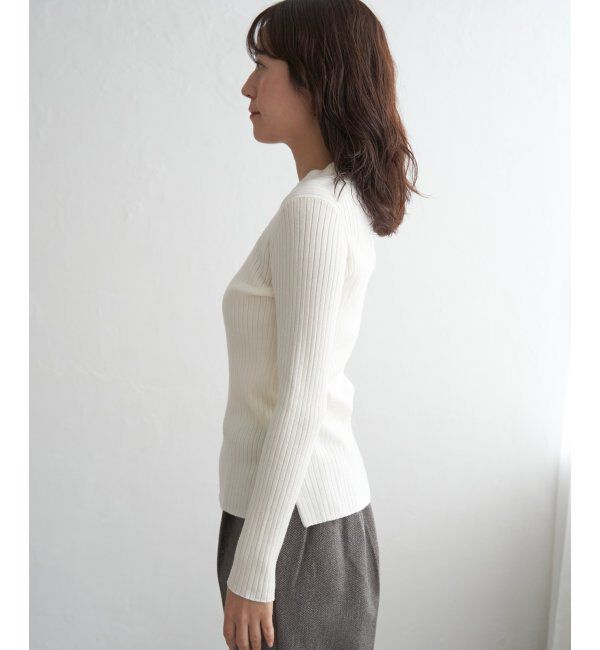 ikka「ミニハイネックリブニット」|プルオーバー|