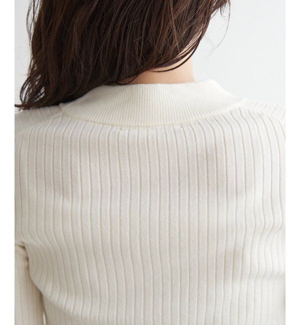 ikka「ミニハイネックリブニット」|プルオーバー|