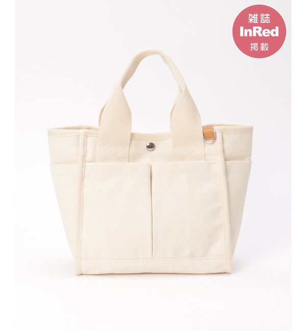 ikka「【雑誌InRed4月号掲載】キャンバスパイピングミニトートバッグ」|トートバッグ|オフホワイト