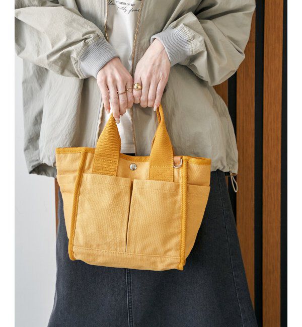 ikka「【雑誌InRed4月号掲載】キャンバスパイピングミニトートバッグ」|トートバッグ|