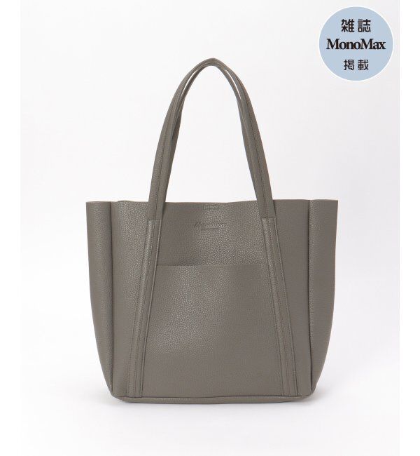 ikka「【雑誌MonoMax4月号掲載】シュリンクポケ付きトートバッグ「小泉孝太郎さん着用モデル」」|トートバッグ|グレー
