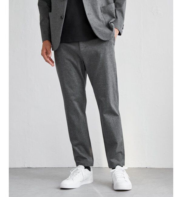 IKKA LOUNGE「【雑誌MonoMax4月号掲載】GOKU楽ワークポンチイージーパンツ「小泉孝太郎さん着用モデル」」|スラックス|